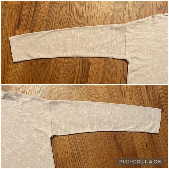 Madewell Blush Pink Boxy Turtleneck Long Sleeve Top size L - Picture 6 of 16